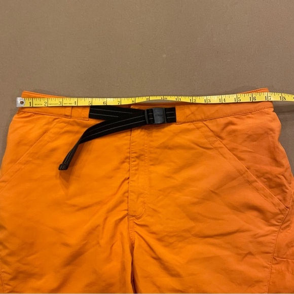 Men’s L.L.Bean Orange Nylon Mesh Lined Belted Shorts Size Medium - Picture 9 of 10